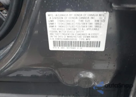 2011 Acura Mdx Technology Package z USA, uszkodzony, nr VIN 2HNYD2H68BH509550